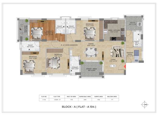 A104 floor plan