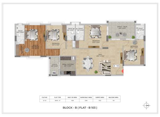 B103 floor plan